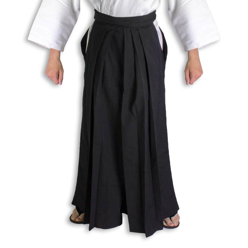 Black Hakama - Kendo Pants - Traditional Aikido Hakama | KarateMart.com