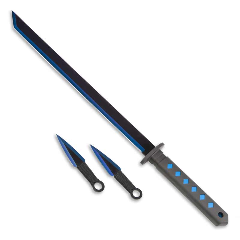 Cobalt Crystal Katana - Blue Steel Ninja Sword