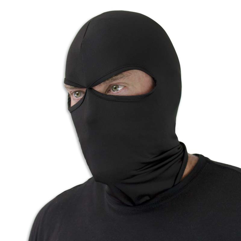 Dark Eyes Ninja Mask - Full Face Ninja Headpiece - 2 Eye Ninja Hood ...