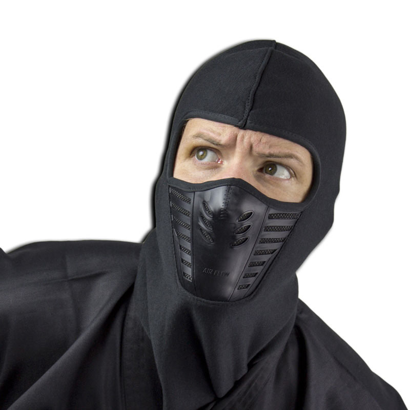 criticus plafond hamer Deluxe Black Ninja Mask - Extra Thick Ninja Face Mask - Costume Accessories  | KarateMart.com