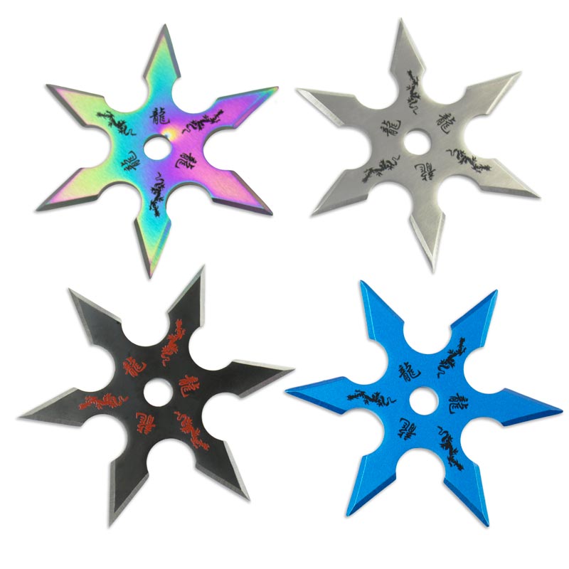 Professional 6-Point Ninja Star - Sharp Six Point Throwing Star - Authentic Ninja  Stars