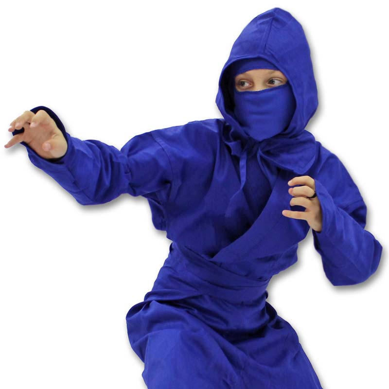 Kids Blue Ninja Uniform - Blue Ninjago Costume - Ninja Cosplay For Toddlers