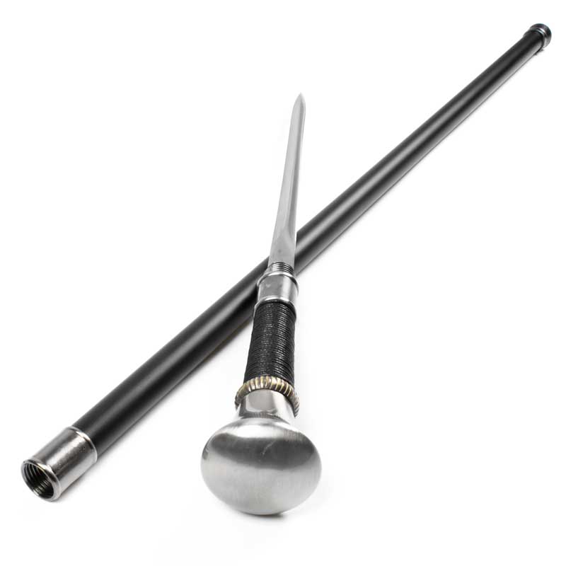 Knob Handle Sword Cane - Fancy Hidden Sword Canes - Hidden Blade Walking  Stick
