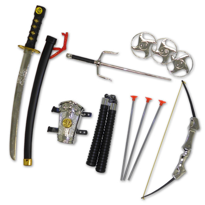 Ninja Toy Sets - Plastic Ninja Weapon Pack