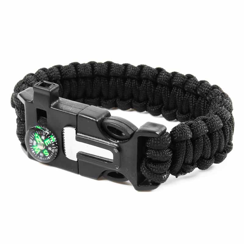 Paracord Survival Bracelet - Tactical Multi-tool Bracelets - Parachute Cord  Wrist Band