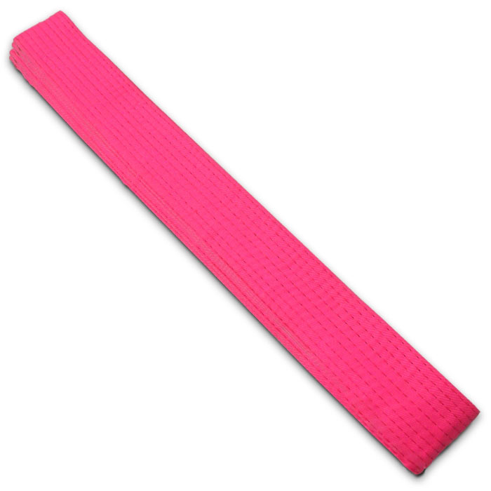 Hot Pink Rank Belt - Pink Martial Arts Belts - Neon Pink Karate Belt