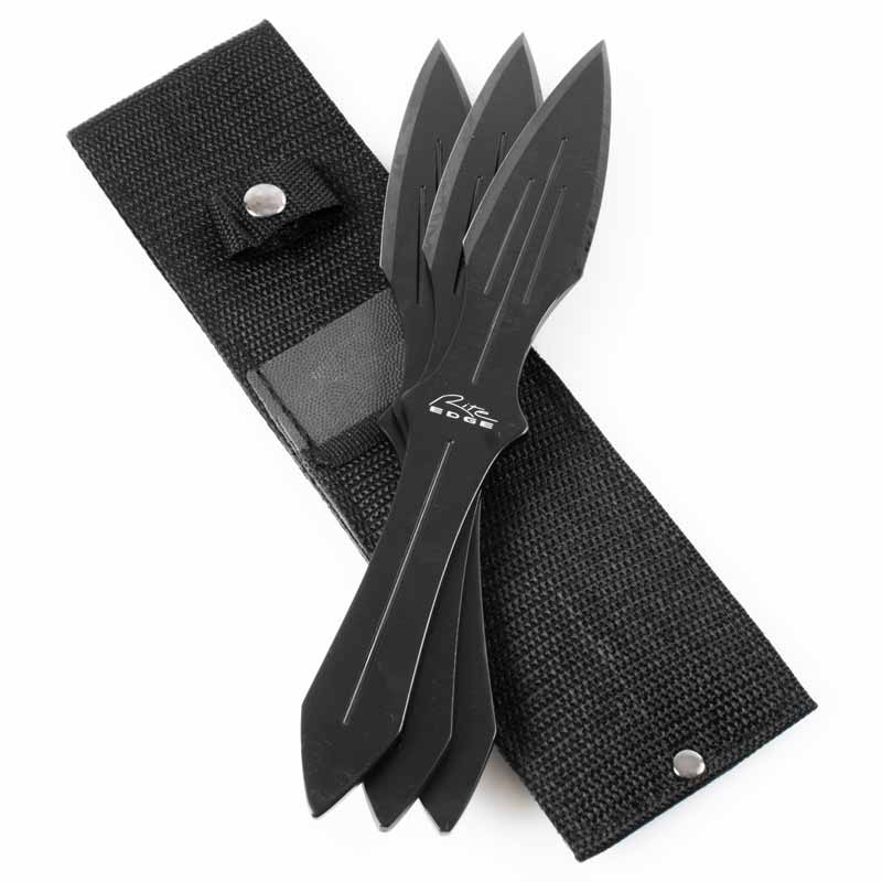 Professional Black Throwing Knives - Black Throwing Knife Set - Heavy Duty  Throwing Knives