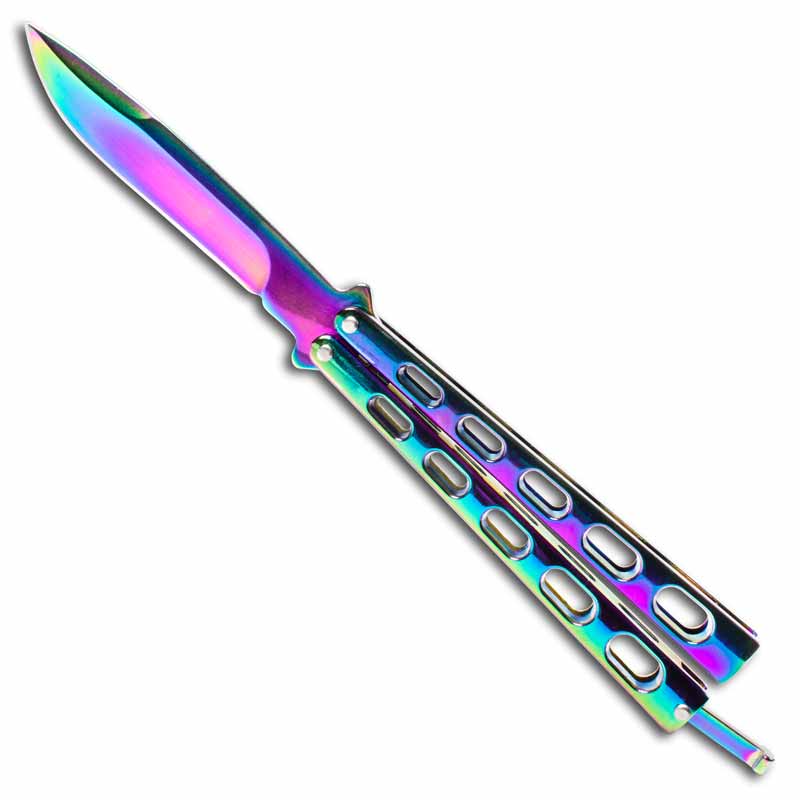 Balisong Rainbow Butterfly Knife - Edge Import