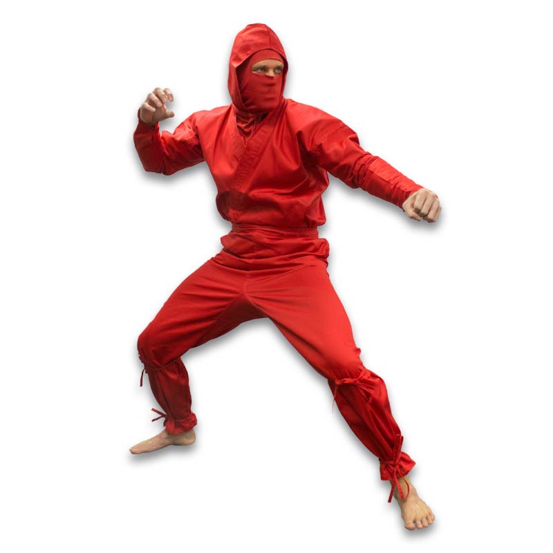 Red Ninja Uniform - Red Ninjutsu Gi - Awesome Ninja Costumes