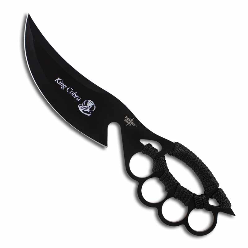 Dark Assassin Knuckle Knife - Thin Combat Chakra Blades - Ninja
