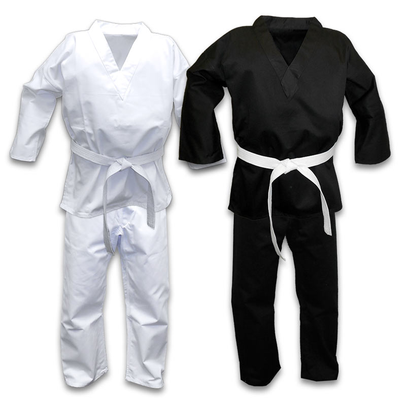 7.5 Oz Taekwondo Suit TKD Dobok Student Uniform with Belt Karate Gi Martial  Arts 