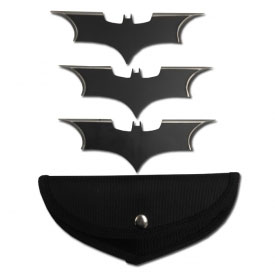 Iridescent Titanium Bat Throwers - Bats Shaped Throwing Star - Batarang ...