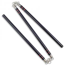 Indestructible Plastic Three-Section Staff - Black Plastic 3-Sectional  Staff - High-Quality Weapons