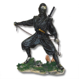 Grappling Hook Ninja Statue - Plastic Martial Arts Figure - Resin Ninja  Figurine