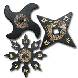 Honshu Sleek Black Throwing Star (Large Ninja Shuriken), 47% OFF