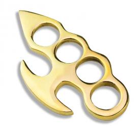 Solid Brass Spiked Knuckle Duster - Spiked Brass Knuckles - Fist Loading  Weapons