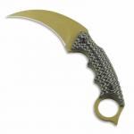 Browning X81 brass knuckles with gothic style retractable knife in 3CR13  steel