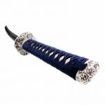 Katana with white pod with dragon decoration, with stand - +queespadas