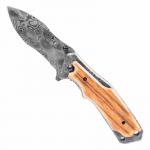 Dark Rainbow Pocket Knife - Oil Slick Folding Nessmuk Knives - Titanium  Finish Spring Assisted Folder
