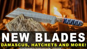 Deadly New Blades! Damascus Seax, Stealth Revolver Neck Knife and MORE!